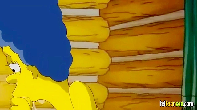 Cartoon XXX Scene with Homer Fucking Marge from The Simpsons Movie