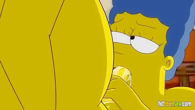 Cartoon XXX Scene with Homer Fucking Marge from The Simpsons Movie
