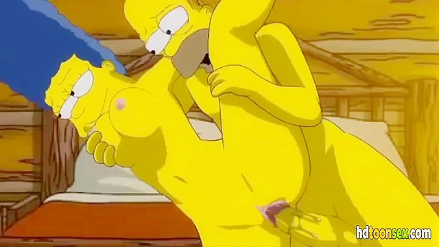 Cartoon XXX Scene with Homer Fucking Marge from The Simpsons Movie