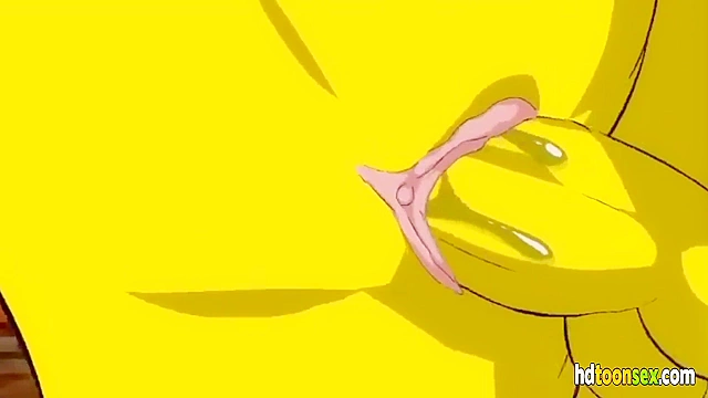Cartoon XXX Scene with Homer Fucking Marge from The Simpsons Movie