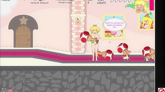Peaches the horny princess fucks all the mario goombas