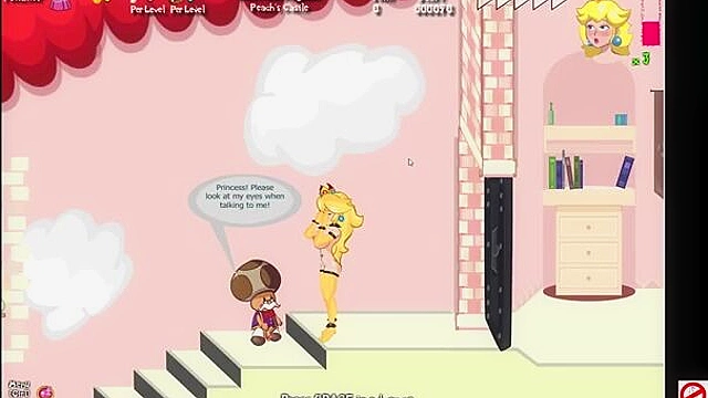 Peaches the horny princess fucks all the mario goombas