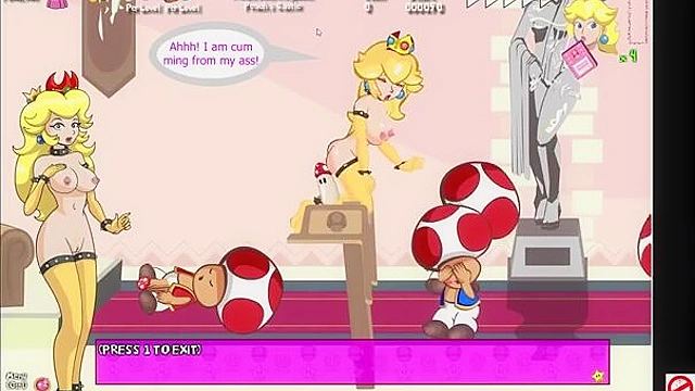 Peaches the horny princess fucks all the mario goombas