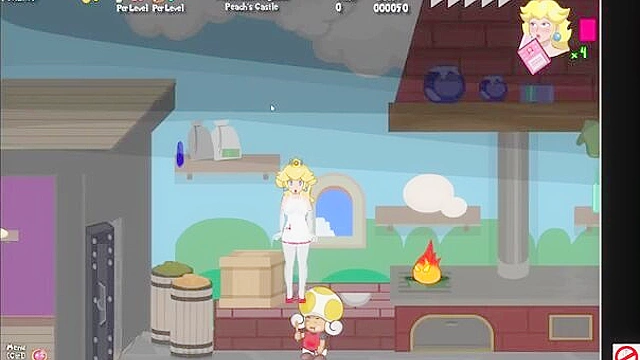 Peaches the horny princess fucks all the mario goombas