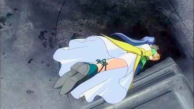 Bunny girl gets caught in trap then fucked by a bandit with a giant cock