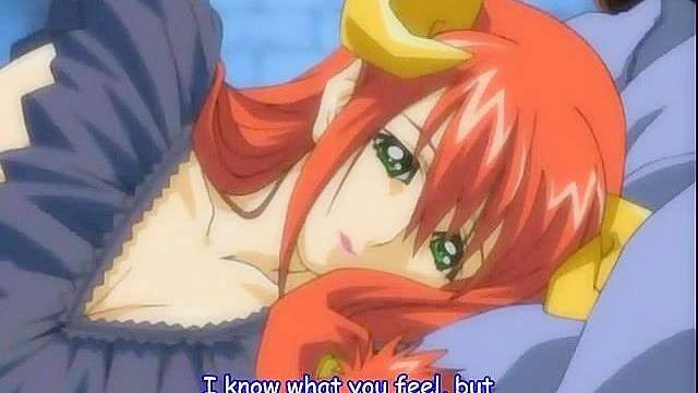 Sexy big boobed succubus licks a cute teens pussy till she comes