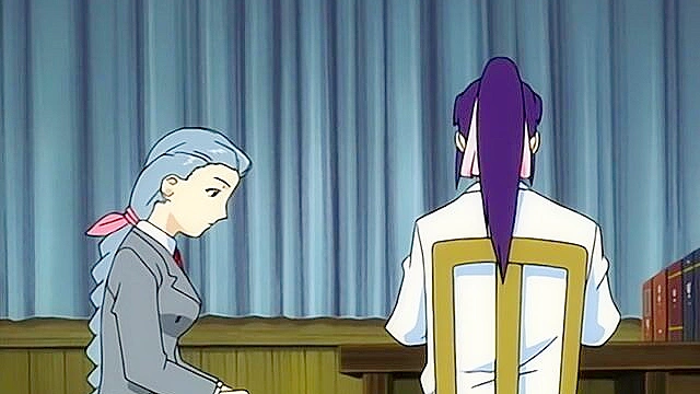 Naked lesbian hentai vampire fucks and drains her victims