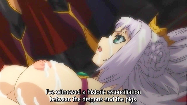 Demonic dragons fucks cute hentai girls till cum shoots out their mouths