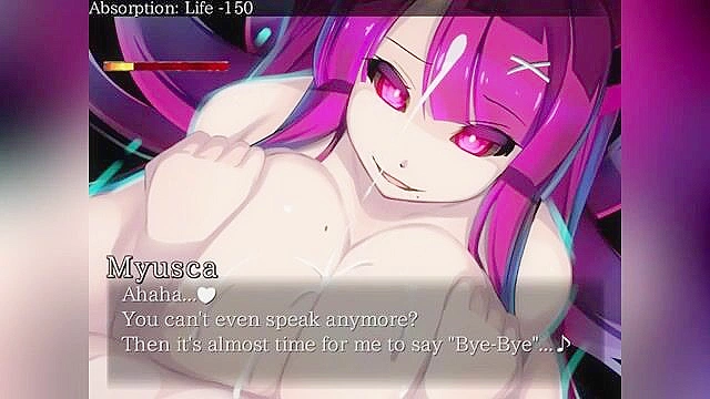 Demon succubus with huge tits gives a boobjob to drain your life