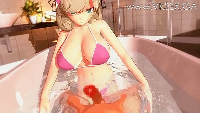 Massage Salon Maid gives a titty fuck