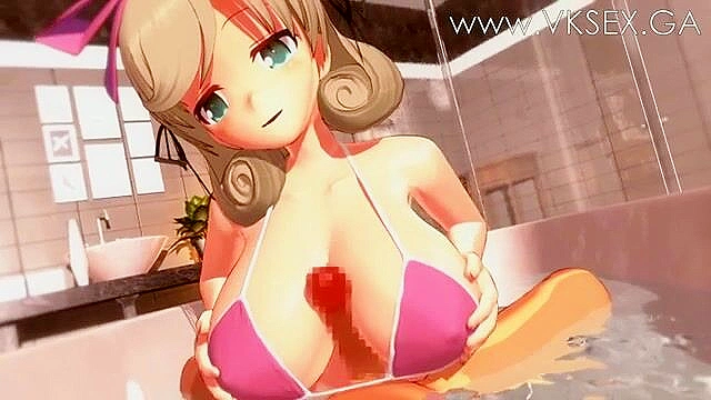 Massage Salon Maid gives a titty fuck