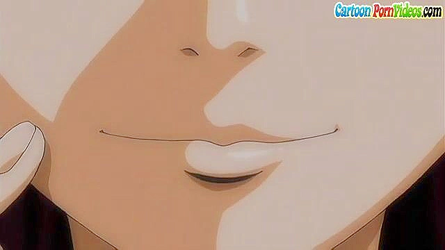 Stretta 1 - Busty maid slave gives a wet blowjob at full service maid cafe