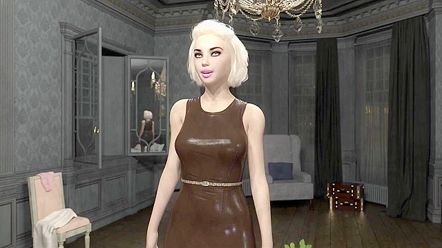 Futanari babe with meaty cock gets fucked while she is in virtual reality