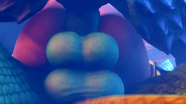 Lizard monsters with big 3d hentai cocks fuck both holes of Ivy Valentine