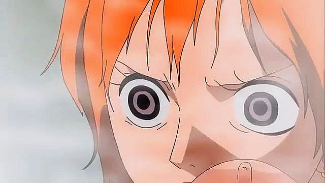 Anime Cheetah man sneaks up and fucks One Piece Nami in the shower