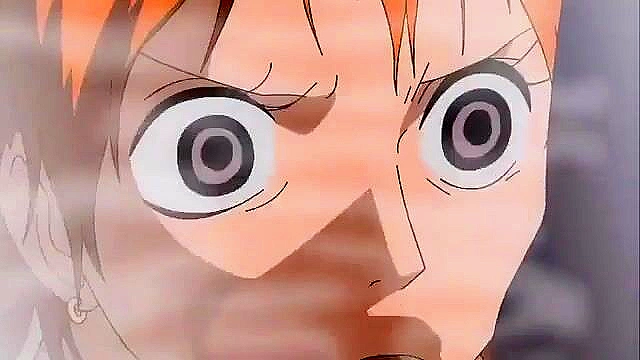 Anime Cheetah man sneaks up and fucks One Piece Nami in the shower