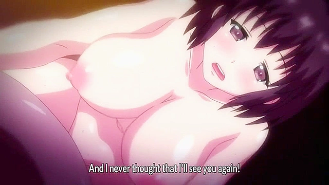 Sopping Wet High School Girl Rainy Fuck 2 - Busty hentai schoolgirl fucks ugly bastard at hotel