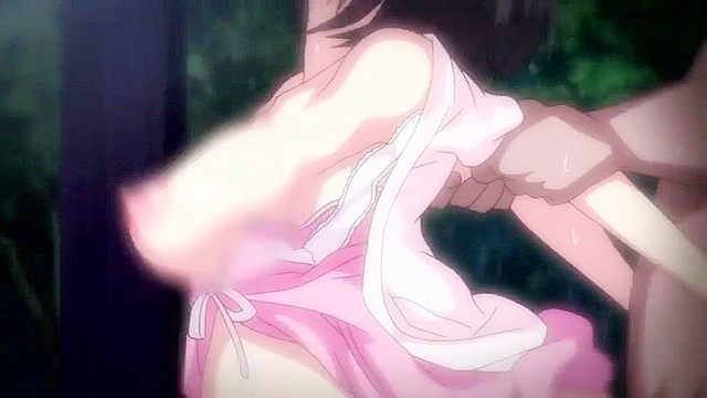 Sopping Wet High School Girl Rainy Fuck 2 - Busty hentai schoolgirl fucks ugly bastard at hotel