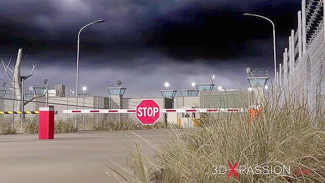 Sci-fi sex cyborg fucks hard a hot brunettes ass while bound