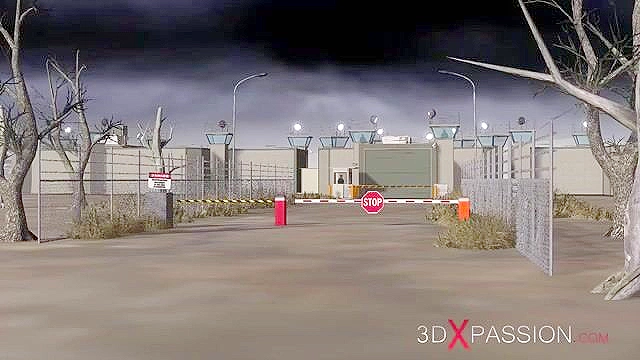 A sexy 3D brunette likes a rough fucking in her mouth from BBC while bound