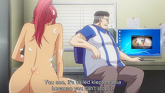 Convenience Store Girl Z 3 - Shoplifting hentai milf gets fucked by blackmailing ugly bastard