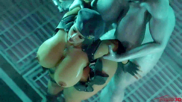 Jill Valentine gets creampie from futa zombie alien