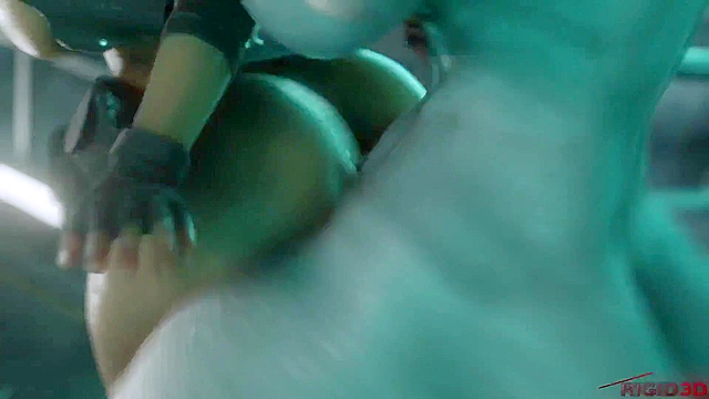 Jill Valentine gets creampie from futa zombie alien