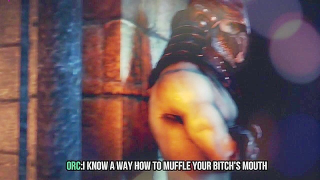 Kasumi, 3d animated slave of hell, satifies a huge demon cock with her ass