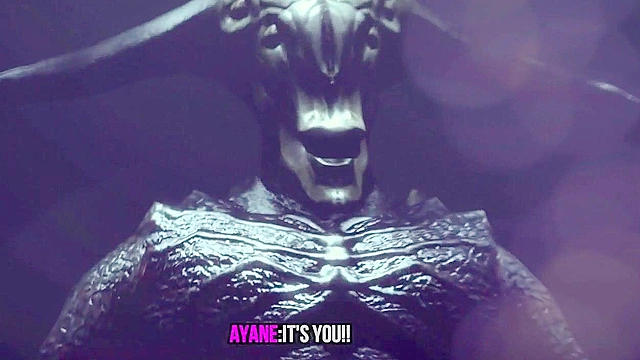 Kasumi, 3d animated slave of hell, satifies a huge demon cock with her ass