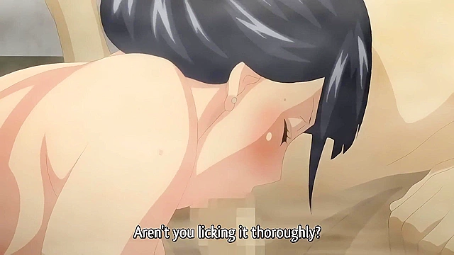 First Married Woman 2 - Dirty old anime man creampies in son's wife