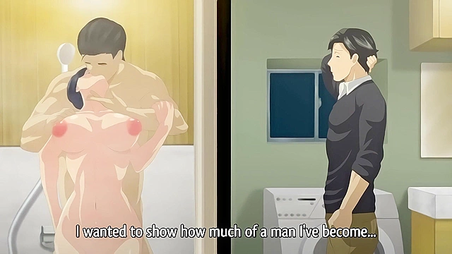 First Married Woman 2 - Dirty old anime man creampies in son's wife