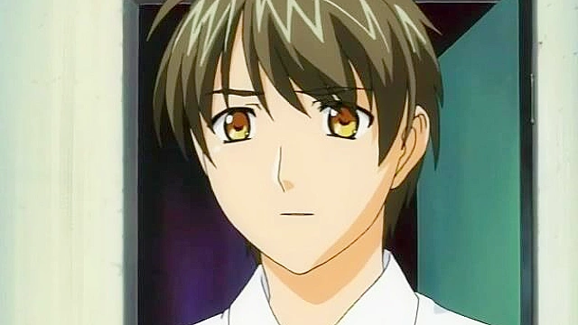 Schoolgirl catches peeping tom so she sucks and fucks his horny cock