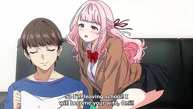 Addiction Pheromone 2 - Cute teen anime girl gets a romantic fuck from her onii-chan