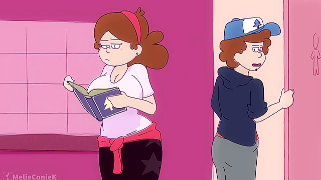 Gravity falls bodyswap ends with Mabel getting fucked in the bathroom