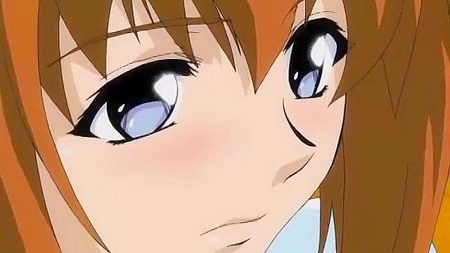 Busty hentai servant gets on her knees to suck dick then ride with her pussy