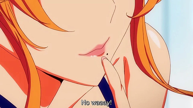 3Piece 1 - Busty hentai milf in maid outfit rims while sucking stepson's dick