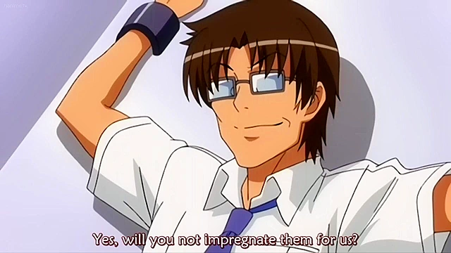 Mimicry Hypnosis 1 - Pervy hentai student gets tentacle penis from aliens