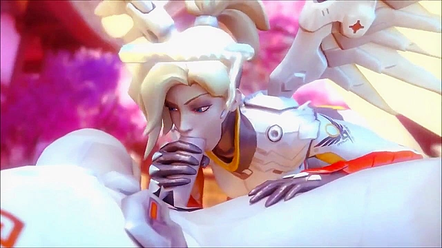 Overwatch girls are having a threesome and getting double stuffed