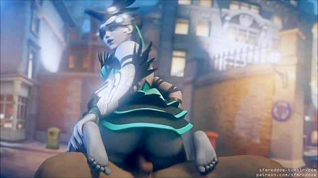 Overwatch girls are having a threesome and getting double stuffed