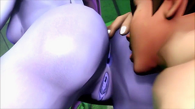 Overwatch girls are having a threesome and getting double stuffed