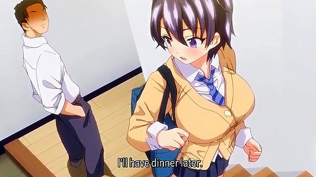 Mako-chan's Development Diary 1 - Busty hentai virgin gets fucked by older brother