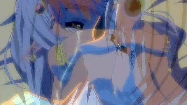 Hentai Elf Cutie walking naked in the forest seduced by a horny ninja intent on suckling nipples