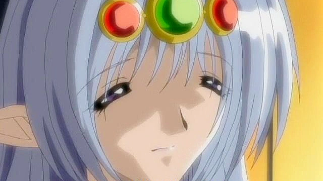 Hentai Elf Cutie walking naked in the forest seduced by a horny ninja intent on suckling nipples