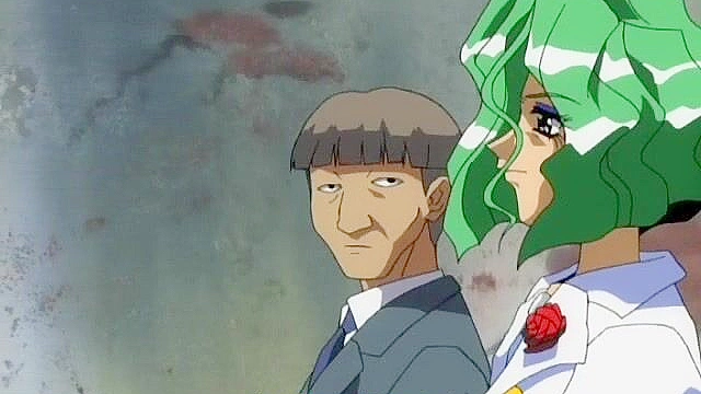 Hentai Elf Cutie walking naked in the forest seduced by a horny ninja intent on suckling nipples