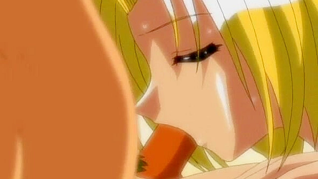 Hentai Elf Cutie walking naked in the forest seduced by a horny ninja intent on suckling nipples