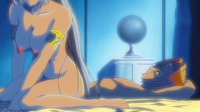 Hentai Elf Cutie walking naked in the forest seduced by a horny ninja intent on suckling nipples