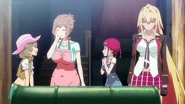 Busty anime teen is giant sized with worldest biggest boobs