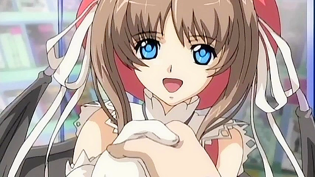 Busty school teacher has sex with a horny student in the library