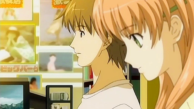 Busty school teacher has sex with a horny student in the library