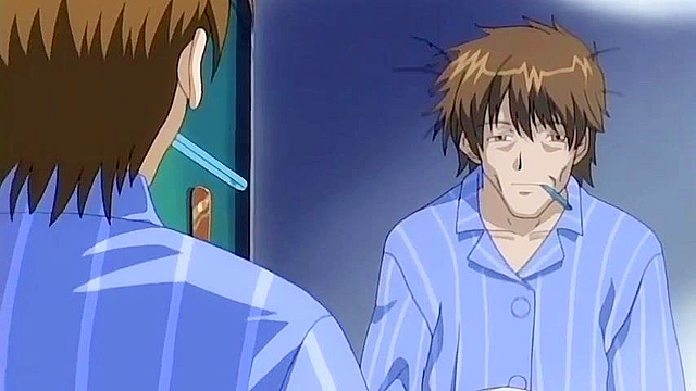 Busty school teacher has sex with a horny student in the library